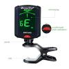 Clip On Tuner for All Instrument, Strong Wind Chromatic Rotating Digital Clip-on Tuner for Guitar, Ukulele, Bass, Violin with Large Clear Colorful LCD Display (Free Gift Guitar Capo and Pick) #3 small image