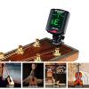 Clip On Tuner for All Instrument, Strong Wind Chromatic Rotating Digital Clip-on Tuner for Guitar, Ukulele, Bass, Violin with Large Clear Colorful LCD Display (Free Gift Guitar Capo and Pick) #5 small image