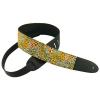 Perris Leathers P25M-12 2.5-Inch Leather Guitar Strap with Designer Fabric