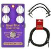 Mad Professor Royal Blue Tranparent Overdrive Pedal w/ 3 Cables #1 small image