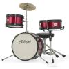 Stagg TIM JR 3/12 RD 3 Piece Junior Drum Set with Hardware - Red #1 small image