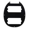 Yibuy Black Humbucker Hole Pickguard Plate for 5 String Electric Bass #1 small image