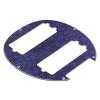 Yibuy Blue Pearl Humbucker Hole Pickguard for 5 String Electric Bass #3 small image