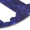 Yibuy Blue Pearl Humbucker Hole Pickguard for 5 String Electric Bass #5 small image
