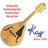 Kay Mandolin MAND10 Deep Arch Top Body Teardrop Shaped A-Style All Maple