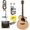 Ibanez Exotic Wood AEW22CD-NT Acoustic-Electric Guitar w/Effin Strings &amp; More