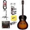 Alvarez Delta00 TSB Parlor Size Acoustic Guitar w/Effin strings, Picks &amp; More