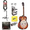 Oscar Schmidt OR4TS Roundneck Resonator Acoustic Guitar w/Effin Strings &amp; More #1 small image