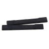 Yibuy 56x3x7.2mm Black PPS Plastic Steel Acoustic Uke String Bridge Saddles for Ukulele Set of 2 #2 small image