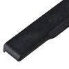 Yibuy 56x3x7.2mm Black PPS Plastic Steel Acoustic Uke String Bridge Saddles for Ukulele Set of 2