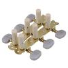 Yibuy Zinc alloy 3L3R 6 String Guitar Gold Plated Tuning Pegs Machine Head with Imitation Mica Round Heads #2 small image