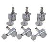 Yibuy Chrome Guitar Parts Guitar String Tuning Pegs 3L3R Guitar Machine Heads Set of 6
