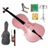 Merano 1/10 Size Pink Student Cello with Bag and Bow+2 Sets of Strings+Pitch Pipe+Cello Stand+Black Music Stand+Rosin
