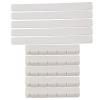 Yibuy White Cattle Bone 80x3x9mm Saddle &amp; 52x6x9mm Nut Sets for 6 String Classical Guitar Set of 5