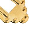 Yibuy Metal Tailpiece Bridge for 6 String Jazz Guitar Golden #4 small image