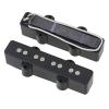 Yibuy Black 4 String Bass Guitar Open Pickups Set Replacement Parts Set of 2 #3 small image