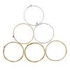 Yibuy Silver Gold Acoustic Folk Guitar Strings Hexagonal Core 0.28mm-1.32mm Set of 6 #1 small image