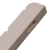 Yibuy 56x3x7.2mm Grey White PPS Plastic Steel Acoustic Uke Skew String Bridge Saddles &amp; 36x6.2x3.5mm Slotted Nut for Ukulele #4 small image