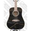 Oscar Schmidt Left Hand Dreadnought Style 3/4 Size Black Acoustic Guitar,Bundle w/Bag OG1BLH #3 small image