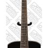 Oscar Schmidt Left Hand Dreadnought Style 3/4 Size Black Acoustic Guitar,Bundle w/Bag OG1BLH