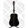 Oscar Schmidt Left Hand Dreadnought Style 3/4 Size Black Acoustic Guitar,Bundle w/Bag OG1BLH #7 small image
