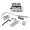 Yibuy Silver Aluminum Alloy Electric Guitar Right-handed Tremolo Bridge System #1 small image