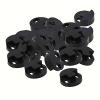 Yibuy Two Hole Double Bass Rubber Ultra Practice Mute Black Set of 20 #1 small image