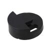 Yibuy Two Hole Double Bass Rubber Ultra Practice Mute Black Set of 20