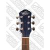 Oscar Schmidt Auditorium Cutaway Trans Blue Acoustic/Electric Guitar, Case Bundle OACEFTBL #5 small image