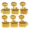 1set of 6R Semiclosed Electric Guitar Tuning Pegs Machine Heads For Fender Strat Tele Guitar- Gold #1 small image