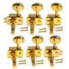 1set of 6R Semiclosed Electric Guitar Tuning Pegs Machine Heads For Fender Strat Tele Guitar- Gold #2 small image