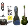 Oscar Schmidt OG10CEFTGR Trans Green A/E Guitar w/Padded Gig bag &amp; More #1 small image
