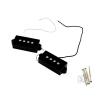 Bass Pickup Practical 2Pcs 4 String Noiseless Black For Precision P Bass Replacement Bass Accessories 9.0K Resistance Pickup 1- #1 small image