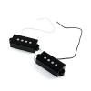 Bass Pickup Practical 2Pcs 4 String Noiseless Black For Precision P Bass Replacement Bass Accessories 9.0K Resistance Pickup 1-