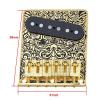 BQLZR Gold &amp; Black Pre-wired Control Plate 3 Way Switch Knobs &amp; Tremolo Bridge &amp; Pickup Set for Electric Guitar Replacement #5 small image