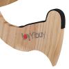 Yibuy 27x19cm Wood Wooden Guitar Ukulele Mandolin Banjo Violin Cross Stand Holder Foldable Ultraportable String Instrument Accessories #4 small image