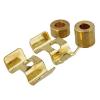 Yibuy String Tree Guide Retainer Body Golden for Electric Guitar Set of 10