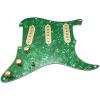 HDCustom Guitar Supply Loaded Pickguard for Stratocaster with DiMarzio True Velvet Pickups, Mojo Blend Pot, Green Pearl/Gold #1 small image