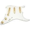 HDCustom Guitar Supply Loaded Pickguard for Stratocaster with DiMarzio True Velvet Pickups, Mojo Blend Pot, Parchment/Gold #1 small image
