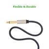 UGREEN Gold Plated Premium 6.35mm Mono Jack 1/4&quot; TS Cable Unbalanced Guitar Patch Cords/Instrument Cable Male to Male with Zinc Alloy Housing and Nylon braid 1m 3ft #2 small image
