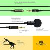 Professional Grade Lavalier Lapel Microphone &shy; Omnidirectional Mic with Easy Clip On System &shy; Perfect for Recording Youtube / Interview / Video Conference / Podcast / Voice Dictation / iPhone #3 small image