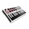 AKAI Professional MPK Mini MKII LE 25-Key Portable USB MIDI Keyboard with 16 Backlit Performance-Ready Pads, Eight-Assignable Q-Link Knobs and a Four Way Thumbstick - White