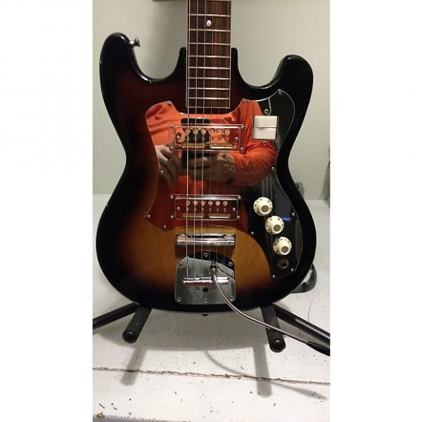 Custom RARE Knox (Teisco) twin goldfoil guitar Vintage 60's Sunburst #1 image