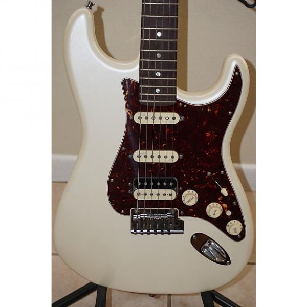 Custom Fender American Deluxe Stratdcaster HSS Shawbucker 2014 Pearl White #1 image