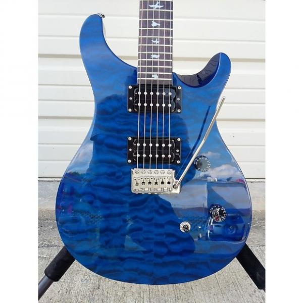 Custom PRS SE Custom 24  Quilted maple top in Royal Blue 25th Anniverary model #1 image