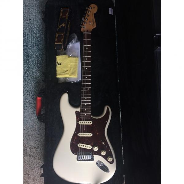 Custom Fender American Standard Stratocaster 2015 Olympic White w/ Rosewood board, all Case Candy #1 image