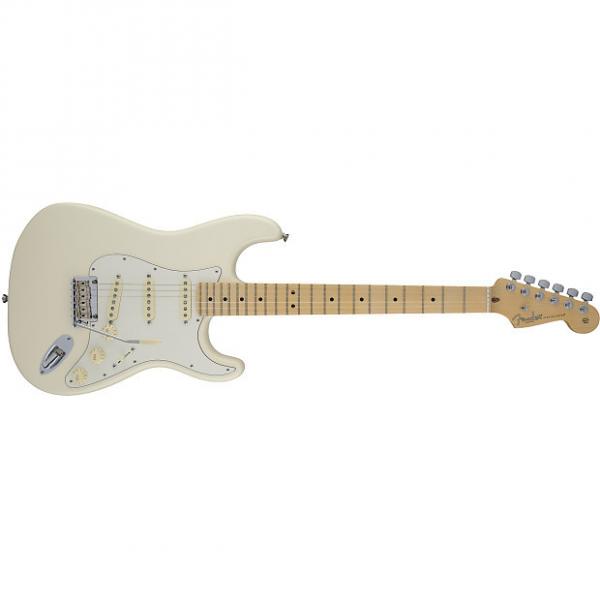 Custom Fender American Standard Stratocaster® Maple Fingerboard Olympic White - Default title #1 image