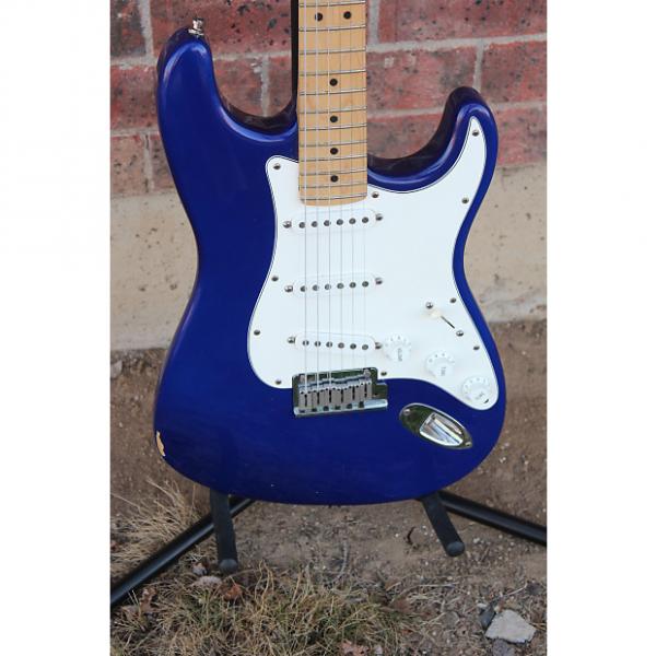 Custom 1991 Fender USA Stratocaster Standard Midnight Blue Purple Electric Guitar American Strat #1 image