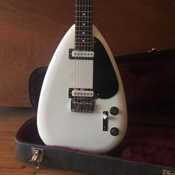 Custom Phantom Guitar Works Brian Jones Two Pickup Teardrop White #1 image