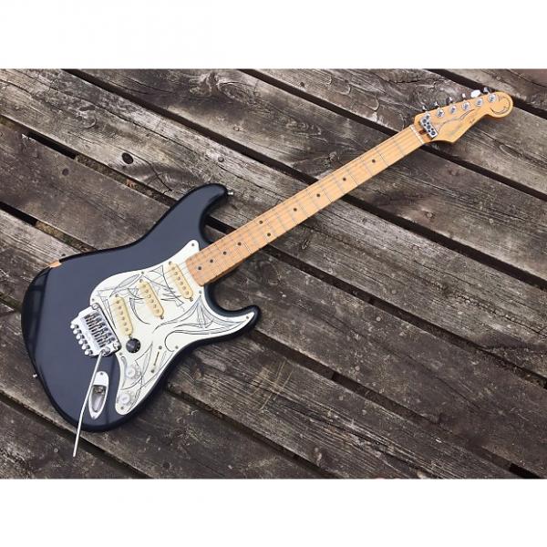 Custom Fender Squier Stratocaster 80's Matte Black #1 image